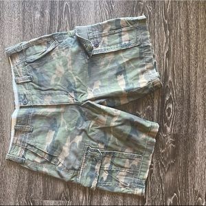 Mens Camouflage Cargo Shorts